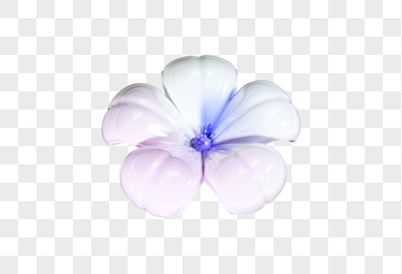立体膨胀花卉C4D模型高清图片