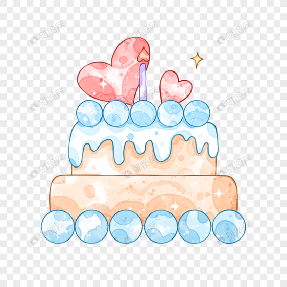 情人节520爱心蛋糕图片