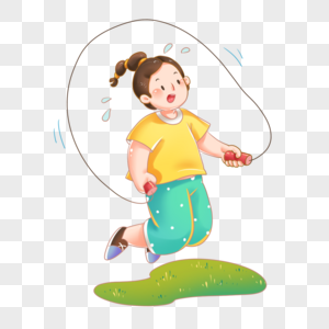 跳绳简笔画图片_跳绳简笔画素材_跳绳简笔画高清图片_摄图网图片下载
