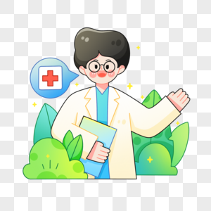 世界卫生日医生和各种药品插画元素元素素材下载-正版素材402718180-摄图网