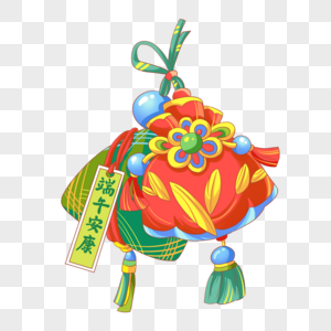 端午顺水端午节香囊福袋传统习俗装饰素材