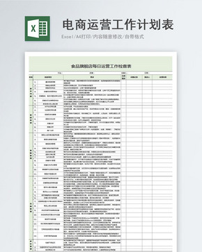 电商运营工作计划表图片