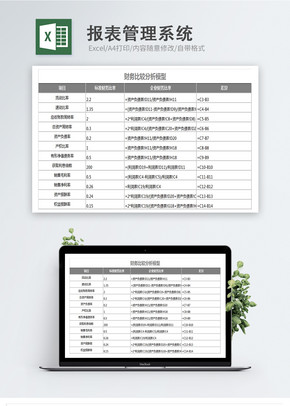 报表管理系统excel模板excel文档