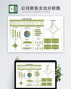 公司财务支出分析图图片