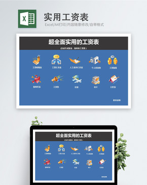 实用工资表excel模板图片