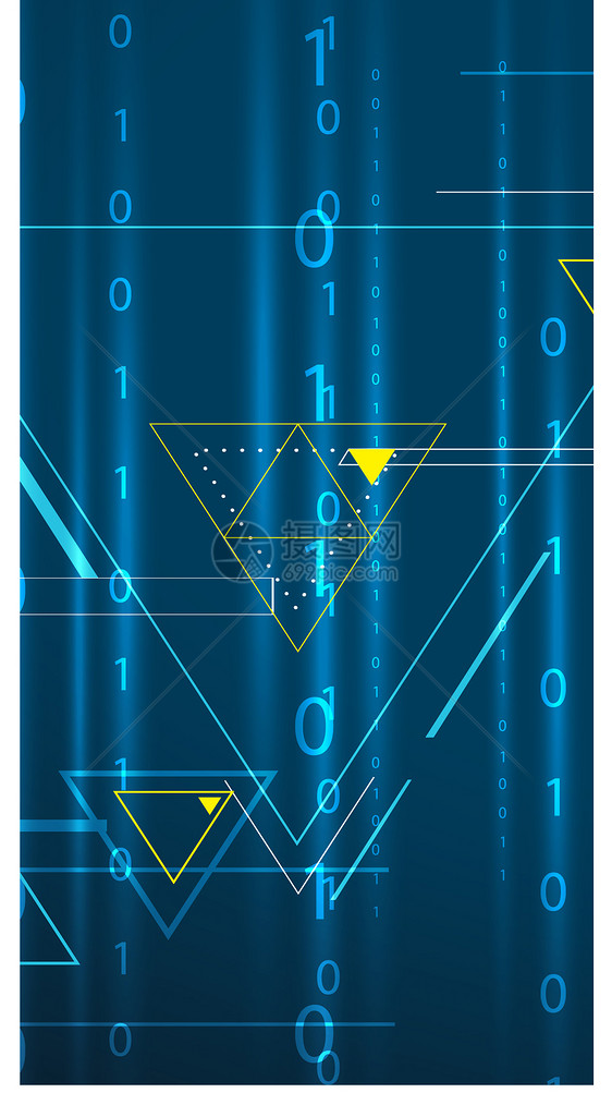 数字化几何手机壁纸