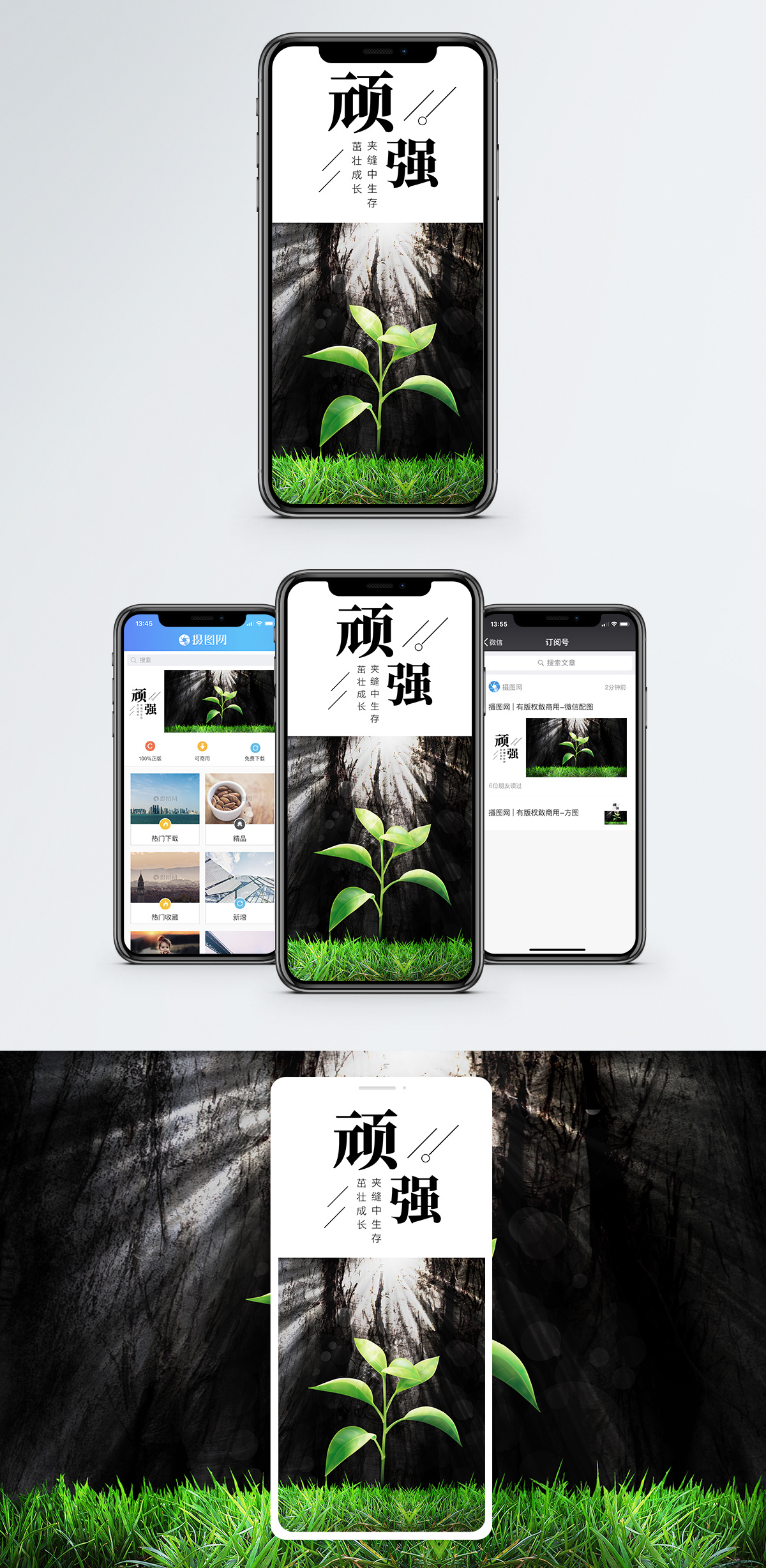 生而求变逆境生长海报设计