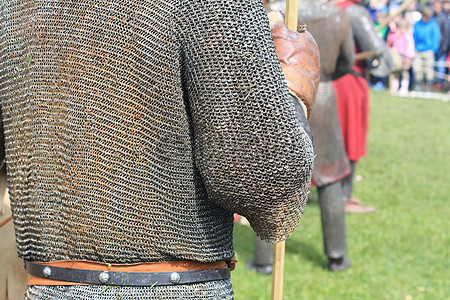 披着锁子甲的战士高清图片