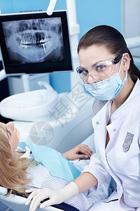 牙科医生病人图片