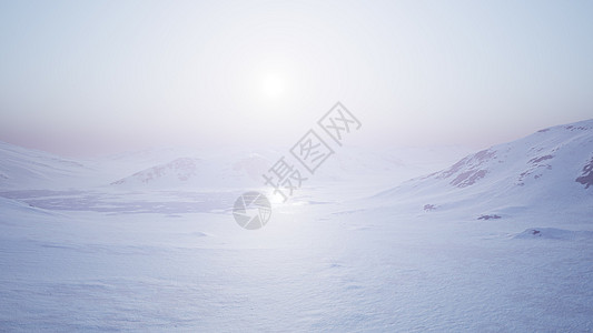 南极雪山冰冷海岸的空中景观背景图片