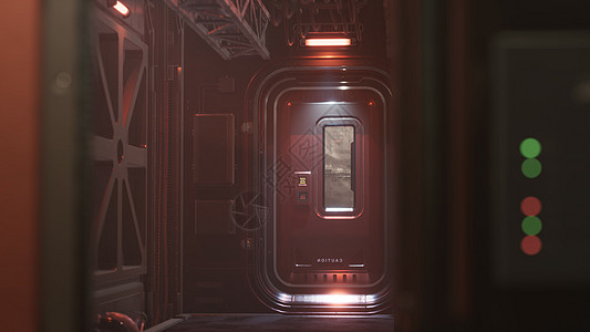 科幻隧道或宇宙飞船走廊未来主义的内部科幻隧道或宇宙飞船走廊图片