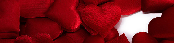 情人节许多红丝心背景白色,爱的情人节的心背景图片