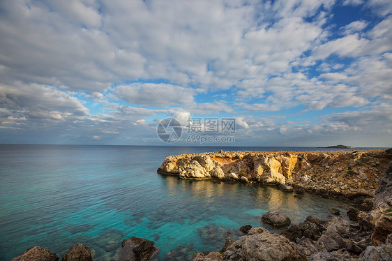 塞浦路斯北部美丽的海滩图片