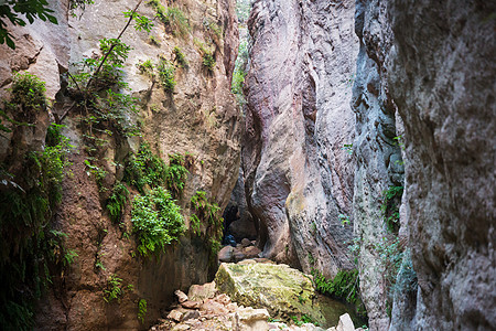 阿瓦卡斯峡谷的游客塞浦路斯帕福斯区塞浦路斯索恩著名的小峡谷图片