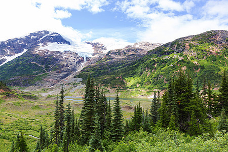 夏季加大落基山脉风景如画的山景图片