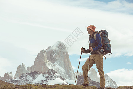 阿根廷巴塔哥尼亚山脉徒步旅行图片