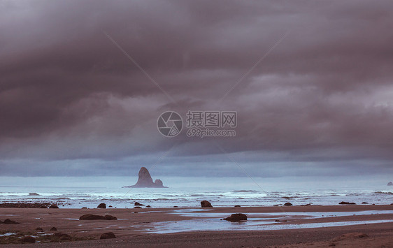 风景优美太平洋海岸图片