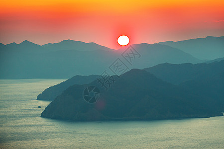 土耳其美丽的海岸线神奇的自然景观沿着荔枝徒步旅行的方式图片