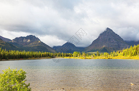 风景如画的冰川公园,蒙大,美国美丽的自然景观图片