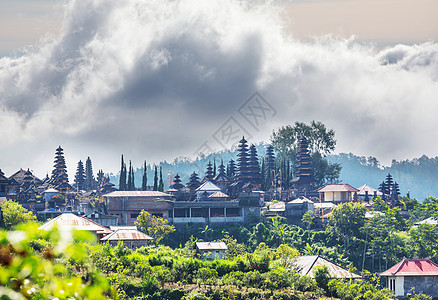 巴厘岛乡村寺庙,印度尼西亚宗教著名目的地亚洲图片