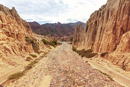 玻利维亚拉巴斯的ValledeLaLuna寻常的自然景观,美丽的地方旅行图片