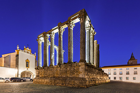 埃沃拉罗马神庙蒂莫洛德迪亚纳神庙,葡萄牙埃沃拉市的座古庙图片