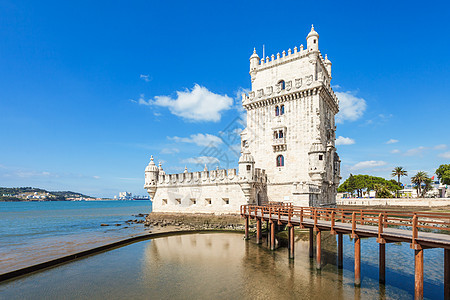 贝伦塔个强化塔,位于葡萄牙里斯本圣玛丽亚德贝伦的民间教区图片