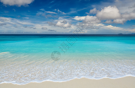 塞舌尔马赫美丽的娇小的安塞海滩图片