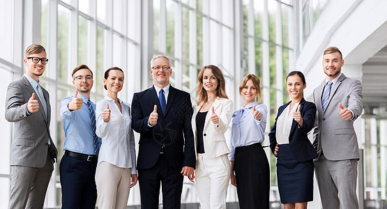 人,工作公司理念快乐的商业队办公室里竖起大拇指商界人士办公室竖起大拇指图片