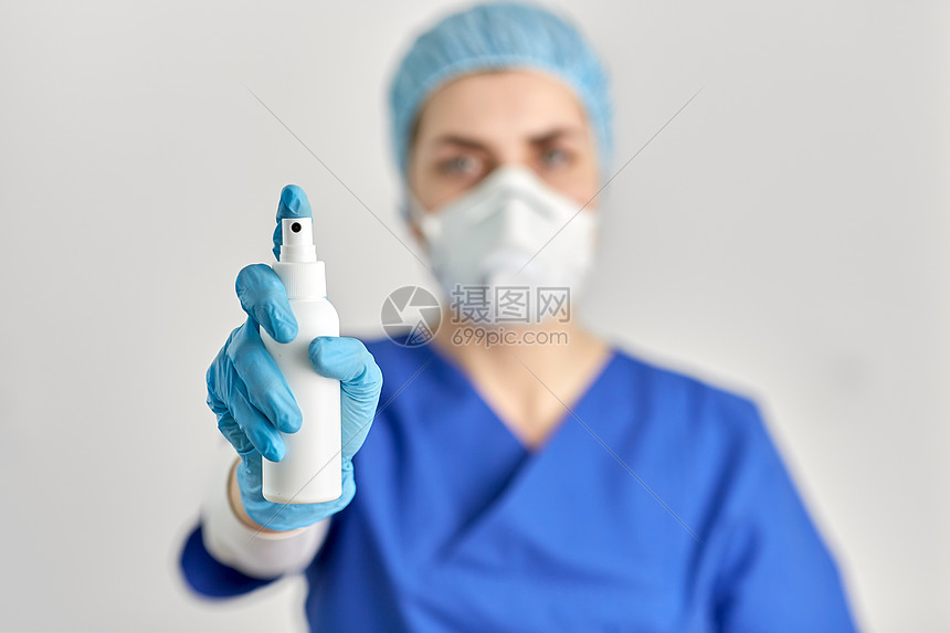‘~卫生医疗保健安全用洗手液医生或护士戴口罩或呼吸器以防止病疾病用洗手液医生或护士  ~’ 的图片