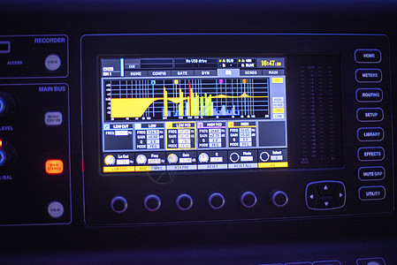 用于演播室电视项目中工作的声音面板图片