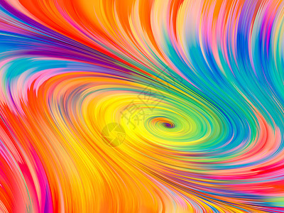 彩虹色纤维的图案溢出颜色系列图片