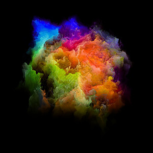 五颜六色的块系列与艺术创造力有关的充满活力的色调渐变的相互作用图片