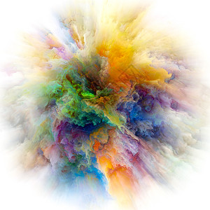 色彩情感系列以色彩爆炸为隐喻的,以想象创意艺术为背景图片