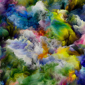 油漆动态彩色梦想系列视觉上令人愉快的梯度光谱色调的作品的想象力,创造力艺术绘画图片