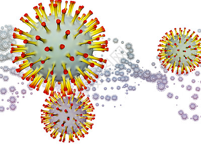 冠状病研究病流行系列由冠状病颗粒微元素成的,涉及病流行病感染疾病健康图片