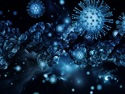 冠状病研究病流行系列冠状病颗粒微元素的抽象成,适用于与病流行病感染疾病健康有关的项目图片