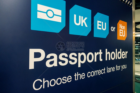 护照管制英国,英国边境管制希思罗机场5号航站楼,伦敦,英国,大列颠,欧洲图片