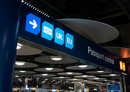 护照管制英国,英国边境管制希思罗机场5号航站楼,伦敦,英国,大列颠,欧洲图片