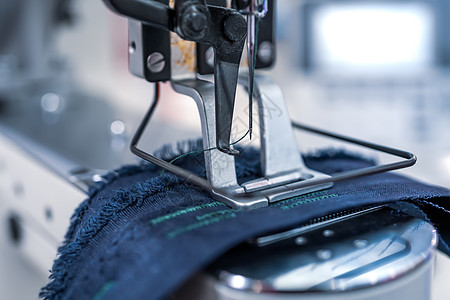 缝纫机织布专业缝纫机特写背景