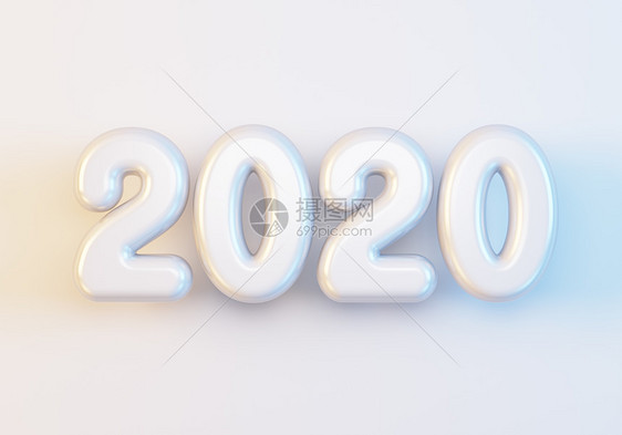 2020年新年快乐创意背景或贺卡图片