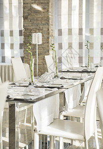 时尚的桌子现代风格的餐厅内部图片