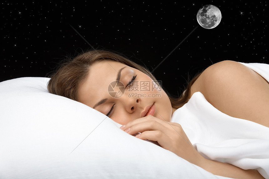 ‘~睡着的表妹的肖像着星空,水平  ~’ 的图片
