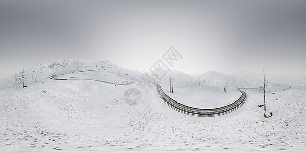 个寒冷的极地地区,雪岩山脉山脊上方的VR360相机准备VR360虚拟现实中用个寒冷的极地地区,雪岩山脉山脊上图片