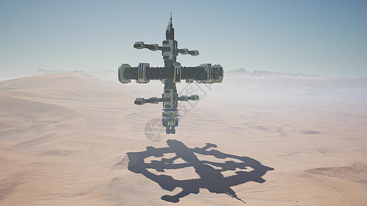外星飞船沙漠上UFO景观UFO外星飞船沙漠上UFO图片