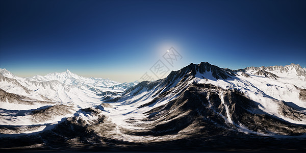 阳光明媚的天,VR360相机山顶上虚拟现实山顶上的VR360相机图片