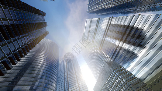 有蓝天的摩天大楼商务办公室的窗户,城市的公司大楼有蓝天的摩天大楼商务办公室的窗户图片