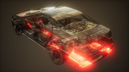 汽车排气系统透明汽车中可见汽车上可见的排气系统图片