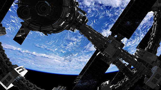 分模块地球上外层的国际站这张图片的元素由美国宇航局提供国际站外层的地球上背景