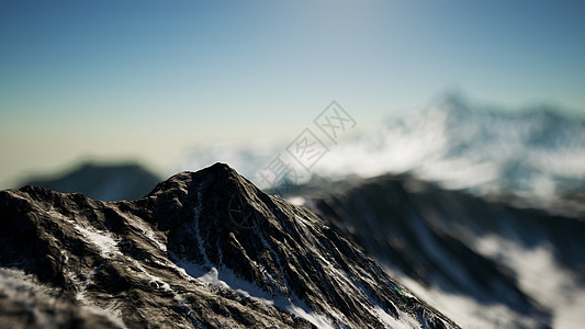 阿尔卑斯山脉的冬季景观山中的冬季景观图片